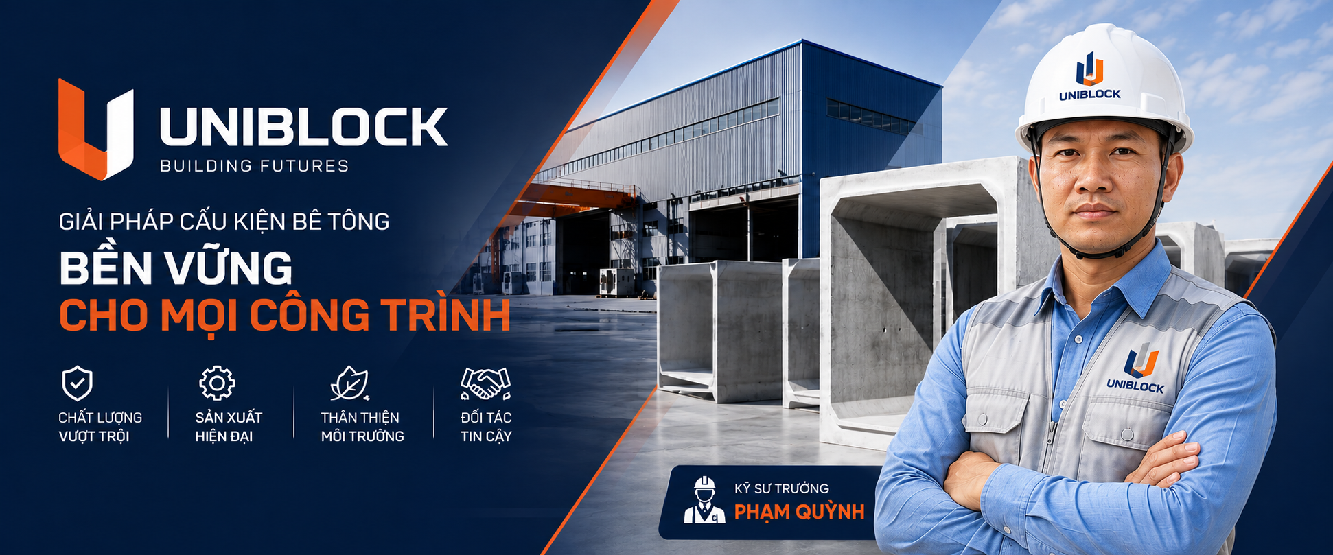 Uniblock — Giải pháp cấu kiện bê tông bền vững cho mọi công trình